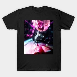 Astronaut Cyber Punk Neon City T-Shirt